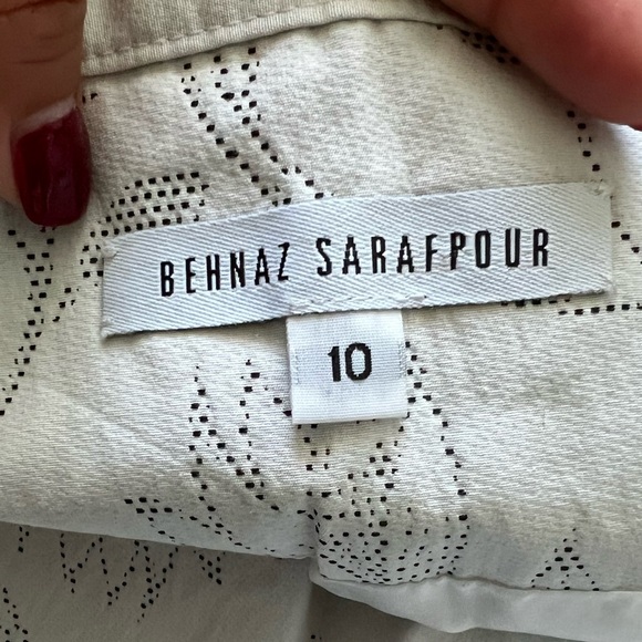 Behnaz Sarafpour White Print Skirt (10) - Picture 9 of 13